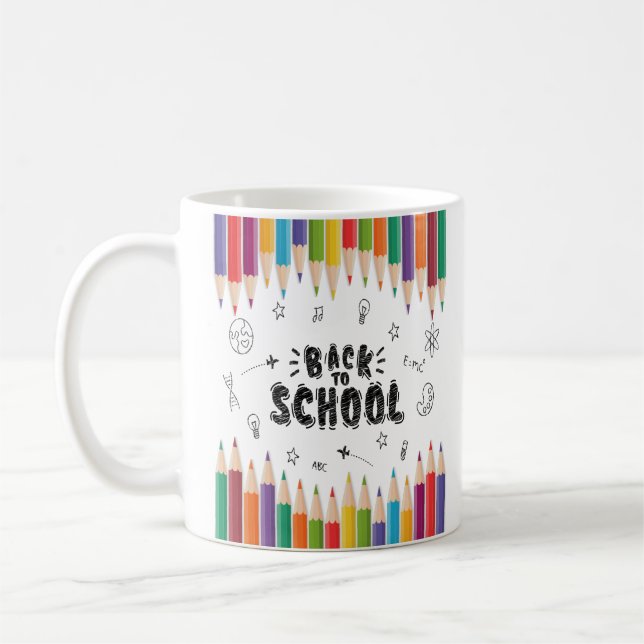 Välkommen Back to school, första skoldagen Kaffemugg (Vänster)