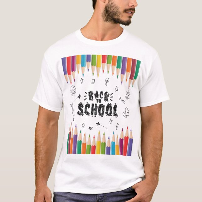 Välkommen Back to school, första skoldagen T Shirt (Framsida)