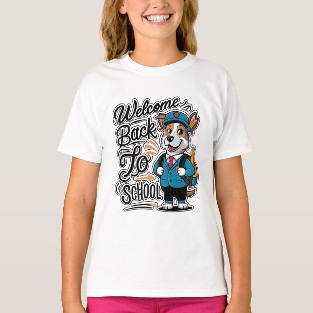 Välkommen Back to school Funny T Shirt (Framsida)