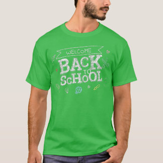Välkommen Back to school Funny Teacher Kärlek Gift T Shirt