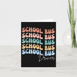 Välkommen Back to school Groovy Retro Funny School Kort