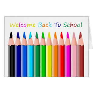 Välkommen back to school! hälsningskort