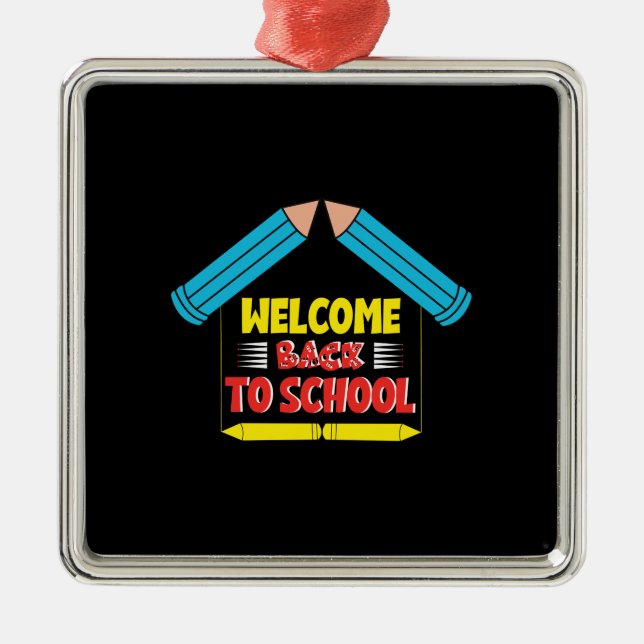 Välkommen Back to school Julgransprydnad Metall (Framsidan)