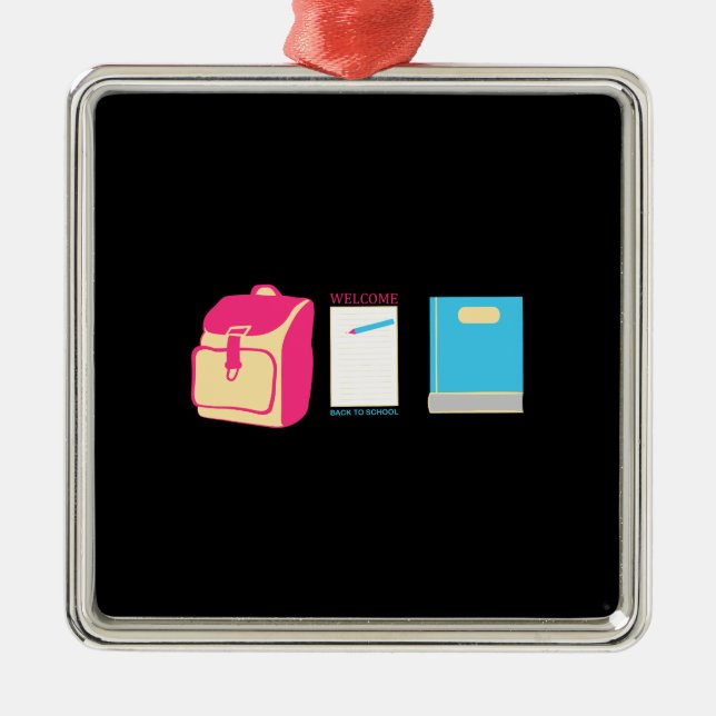 Välkommen Back to school Julgransprydnad Metall (Framsidan)