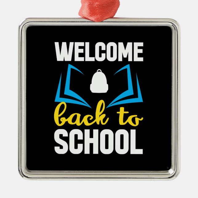 Välkommen Back to school Julgransprydnad Metall (Framsidan)