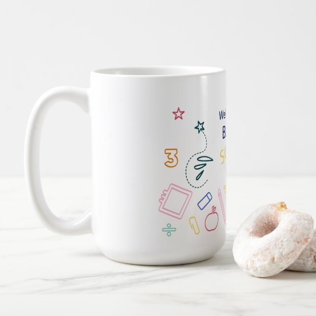 Välkommen Back to school Kaffemugg (Med munk)