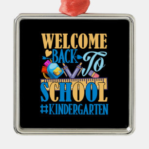 Välkommen Back to school Kindergarten Julgransprydnad Metall