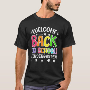 Välkommen Back to school Kindergarten Teacher Stud T Shirt