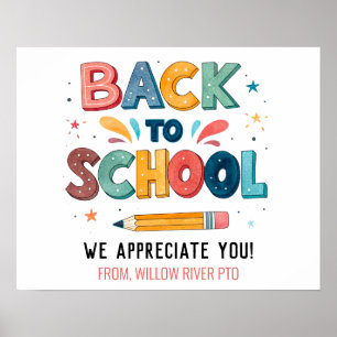 Välkommen Back to school - Klassrum för Bright & R Poster