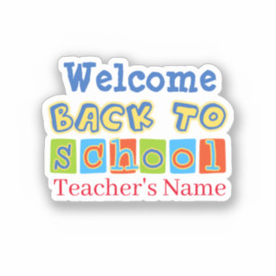 Välkommen Back to school Klistermärken