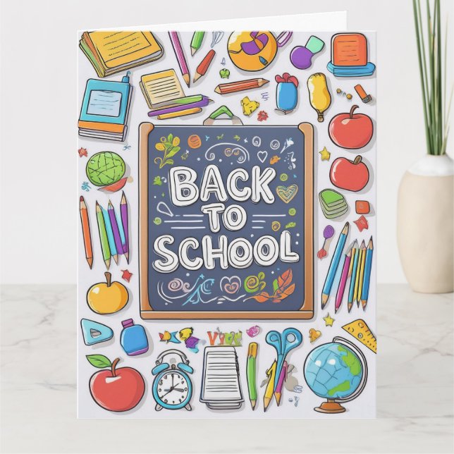 Välkommen back to school! kort (Framsida)