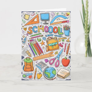 Välkommen back to school! kort