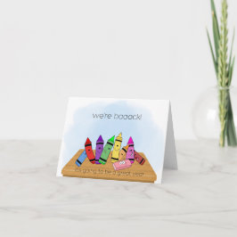 Välkommen Back to school-kort Kort