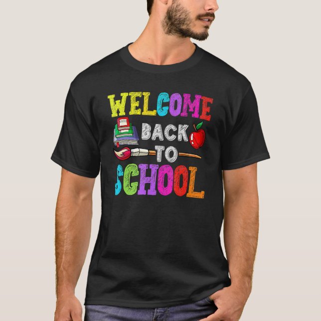 Välkommen Back to school-lärare Studenter 2 T Shirt (Framsida)