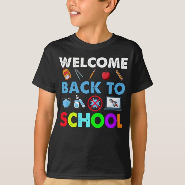 Välkommen Back to school - Lärare tillbaka till T Shirt (Framsida)
