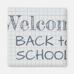 Välkommen back to school magnet