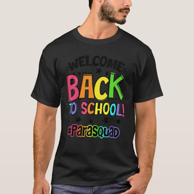 Välkommen Back to school Paraprofessionell Squad S T Shirt (Framsida)