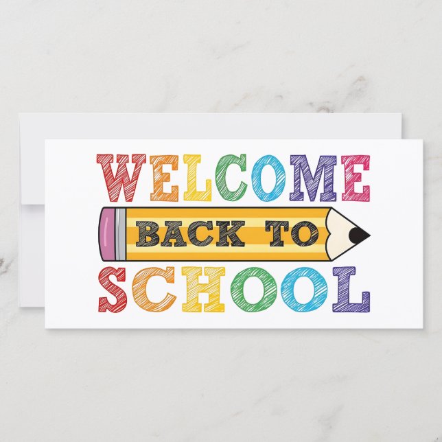 Välkommen Back to school - pennanteckning (Framsida)