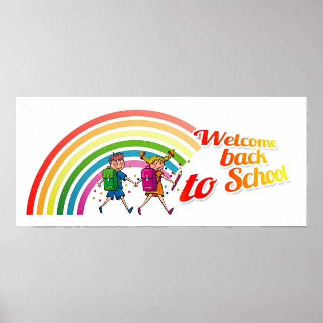 Välkommen back to school poster (Framsidan)