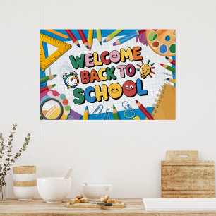 Välkommen back to school poster
