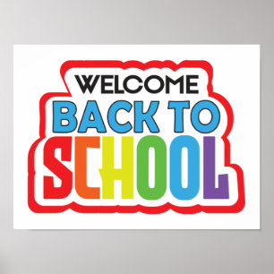 Välkommen Back to school Poster