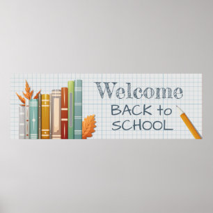 Välkommen back to school poster