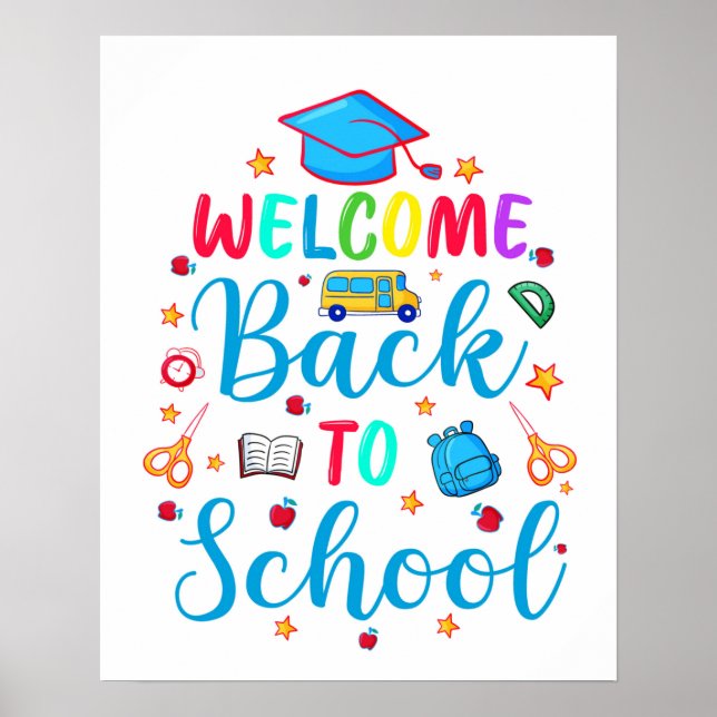 Välkommen Back to school Poster (Framsidan)