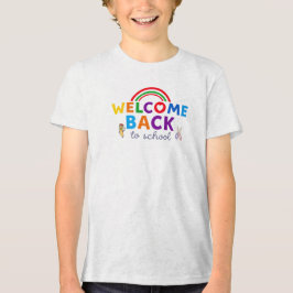 Välkommen Back to school Rainbow Design T Shirt