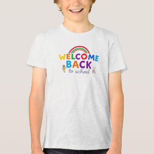 Välkommen Back to school Rainbow Design T Shirt