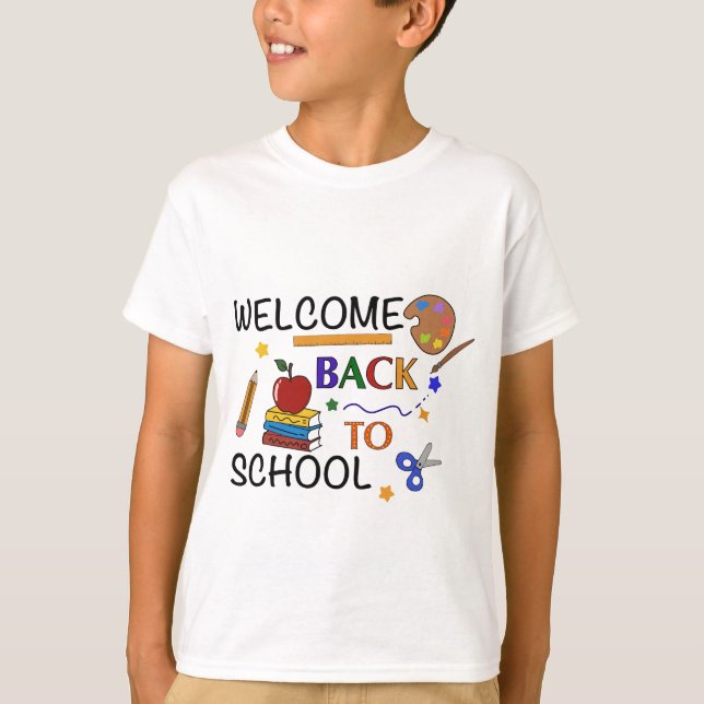Välkommen Back to school - Roligt Back to school D T Shirt (Framsida)