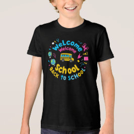 Välkommen Back to school - Roligt och färgglad sko T Shirt