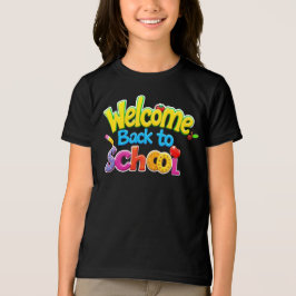 Välkommen Back to school - Roligt och färgglad sko T Shirt