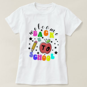 Välkommen back to school roligt t shirt