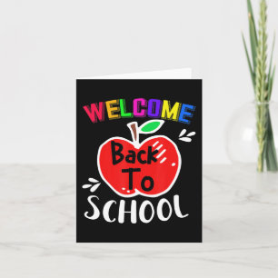 Välkommen Back to school Roligt Teacher Studenter  Kort