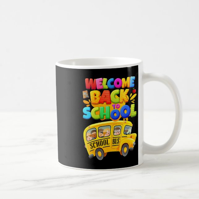 Välkommen Back to school School Buss Driver Manar  Kaffemugg (Höger)