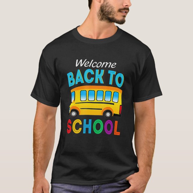 Välkommen Back to school School Buss Driver Manar  T Shirt (Framsida)