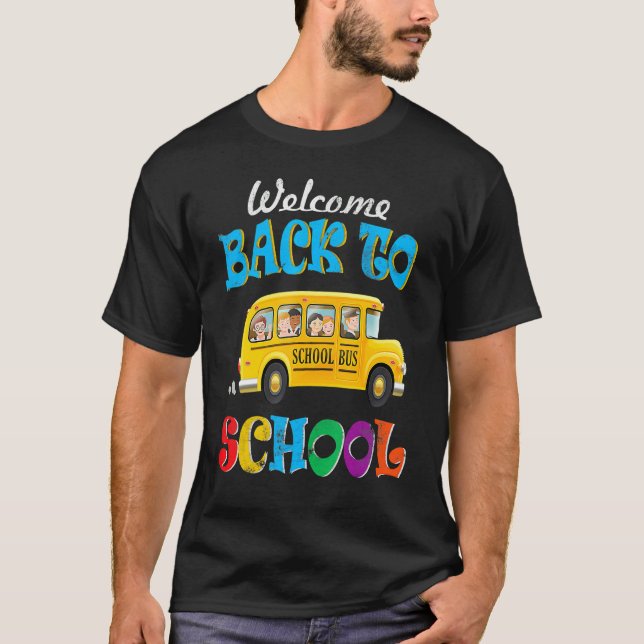 Välkommen Back to school School Buss Driver Manar  T Shirt (Framsida)