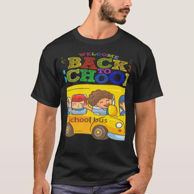 Välkommen Back to school School Buss Driver Manar  T Shirt (Framsida)