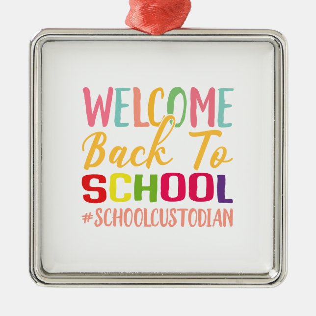 Välkommen Back to school Schooldedepåer Julgransprydnad Metall (Framsidan)