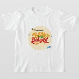 Välkommen Back to school Shirt Colorful 3D-teckens T