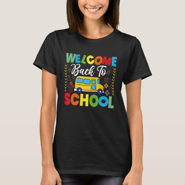 Välkommen Back to school Shirt School Buss Driver  T (Framsida)