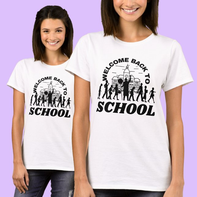 Välkommen Back to school, Studenter, skolan, flick T Shirt (Skapare uppladdad)