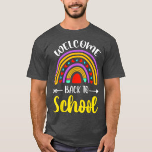Välkommen Back to school Survival Math Quiz Rainbo T Shirt