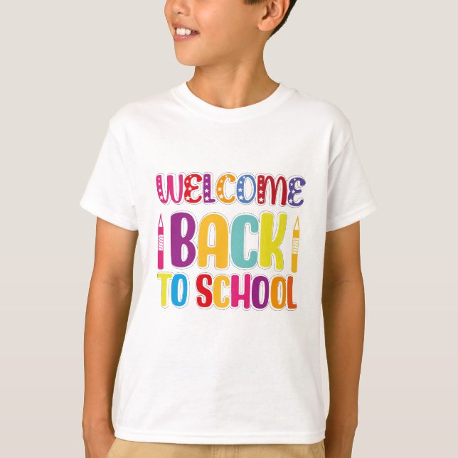 Välkommen Back to school T Shirt (Framsida)