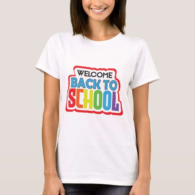 Välkommen Back to school T Shirt (Framsida)