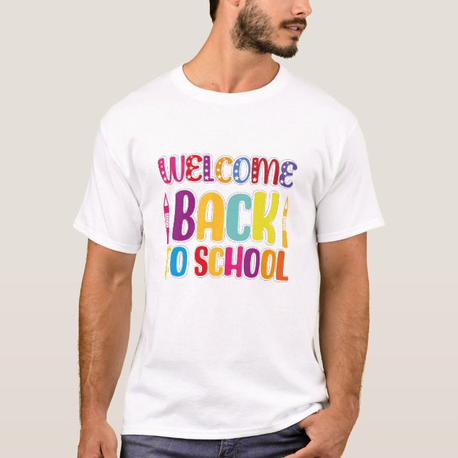 Välkommen Back to school T Shirt (Framsida)