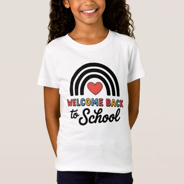 Välkommen Back to school T-Shirt | Första dagen-ut (Framsida)