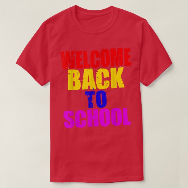 Välkommen Back to school    Tee for Teacher & Stud (Design framsida)