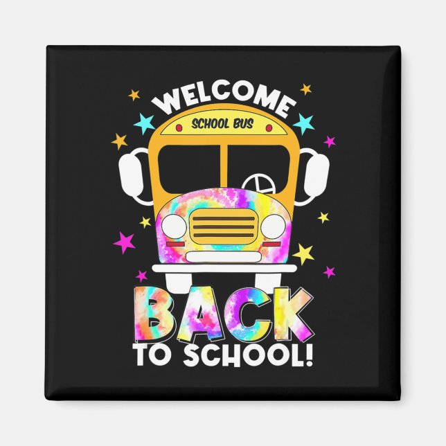 Välkommen Back to school till Buss Drivers Transpo Magnet (Framsidan)