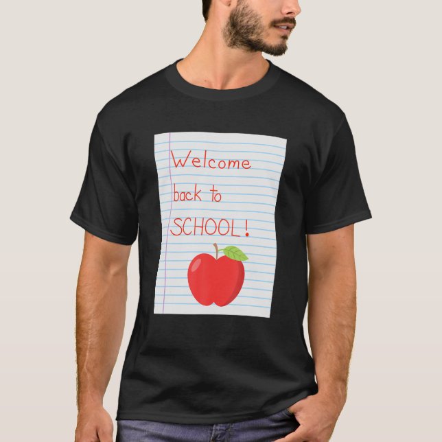 Välkommen Back to school till lärarna T Shirt (Framsida)